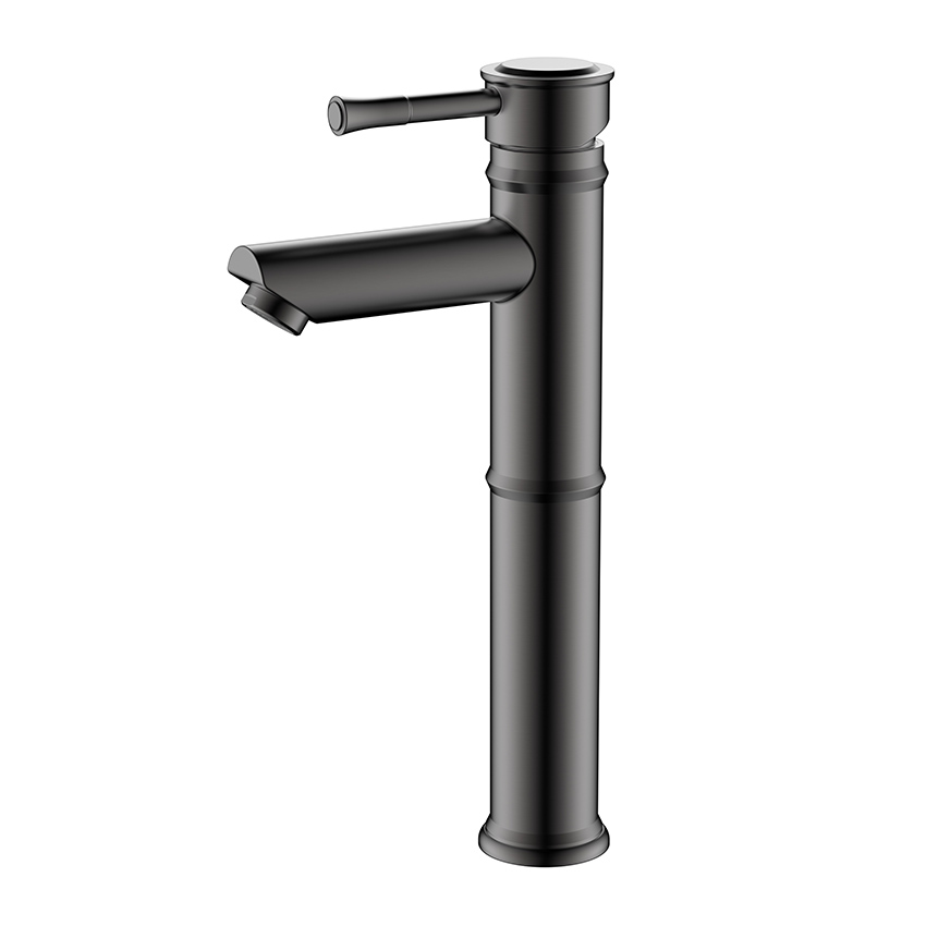 Edelstahl-Waschbecken-Wasserhahn im Bambus-Stil aus Rotguss