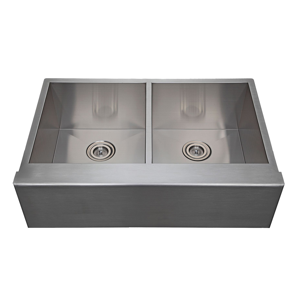 Doppel gebürstete Satin -Finish -Schürze - Rechtswinkel